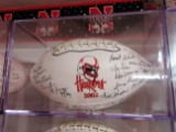 2002 Nebraska Signed Football with Acrylic Case.