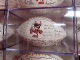 2001 Nebraska Signed Football with Acrylic Case.