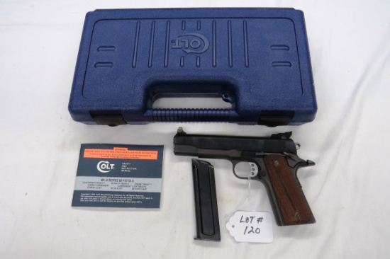 Colt Model 1911 Semi-Auto Pistol, SN# 57603, .22 Long Rifle Caliber, 8-Shot Clip, Colt Box, Owner's 