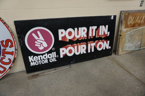 Metal "Kendall Motor Oil Sign, 70" x 35".