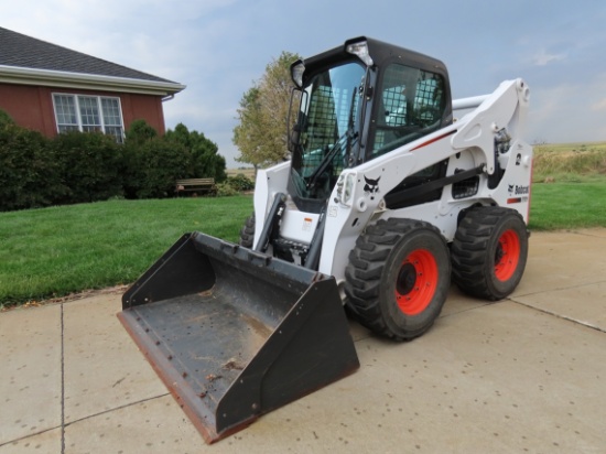 2013 Bobcat Model S750 Skid Steer Loader, SN# ATDZ12975, Kubota Diesel Engine, EROPS Cab with Air Co