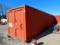 40' Steel Shipping Container with Cargo Doors on Each End, Wood Floor, Interior Lighting, 110Volt Ou