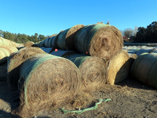 (91) 2019 Grass Hay Round Bales (Approx. 2,000 lbs. per Bale).