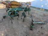 John Deere Model FM 6-Row Front Mount Cultivator, Hydraulic Down Pressure.