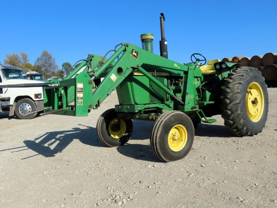 1968  John Deere 4020 Diesel Tractor, SN #T213R-195959R, Diesel Engine, Synchro Range Transmission, 