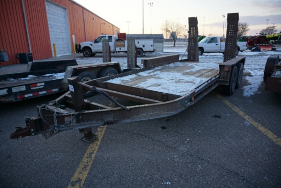 Belshe Model WB12 14' Tandem Axle Flatbed Equipment Tag Trailer, VIN# JF0162211035567, 12,000lb.