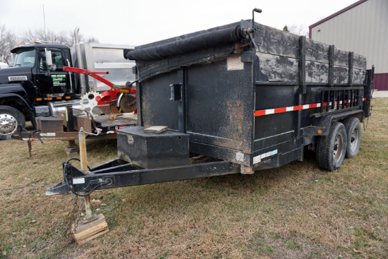 Tandem Axle Steel Dump Trailer, Roll Tarp, Rear Steel Ramps (More Info Coming).