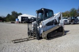 2015 Bobcat Model T650 Track-type Skid Loader, SN #ALJG13019, Kubota 4-Cylinder Diesel Engine, EROPS