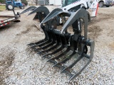 2013 Bobcat Model DRPL-72-ROOT Root Grapple Bucket Attachment for Skid Loaders, AE6H03660, 72” Width