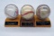 (3) Baseballs with Plaques, (2) Signed by Tug McGraw & Frank Thomas, (1) 