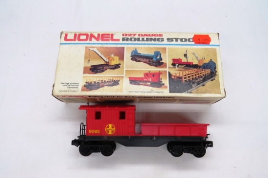 Lionel O27 Gauge Rolling Stock, Work Caboose, Item #6-9085in Original Box.