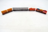 (3) Union Pacific Model Train Cars & (1) Trailer Train Car, No Boxes - Trai