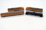 (4) Model Train Cars - (3) Rivarossi - (2) UP Locomotives #926, UP Passenge