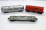 (3) Lionel Train Cars, 'O' Scale - Lionel Lines Summit Passenger Car #2436,