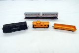 (4) Model Train Cars, HO Scale - Rivarossi UP Big Boy Coal Tender #UP3967,