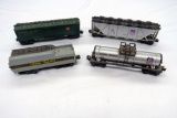 (4) Lionel Model Train Cars, 'O' Gauge - Railway Express Agency Refrigerato