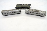 (3) Lionel Model Train Cars & Locomotive, 'O' Gauge - Locomotive #8002, Lio