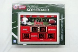 Nebraska Huskers Collegiate Licensed Product, LED Outdoor/Indoor Clock Scor