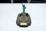 Danbury Mint Lighted Statue of Liberty with Quote from President George W.