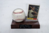 Yogi Berra Autographed Baseball & Yogi Berra Topps Card #425.