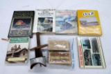 Box of Railroad Books & an Antique Photo Viewer with Pictures, also include