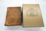 A Cassell's Illustrated Family Bible Superior Edition an Old Webster's Dict