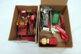 (2) Boxes of Antique Children's Toys, Including Tractors, Cars, Animals, To
