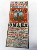 Original May 10, 1869 Poster Advertising Grand Opening of Union Pacific Pla