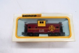 Bachman Brand HO Scale Santa Fe Wide Vision Caboose, Item #1057 in Original