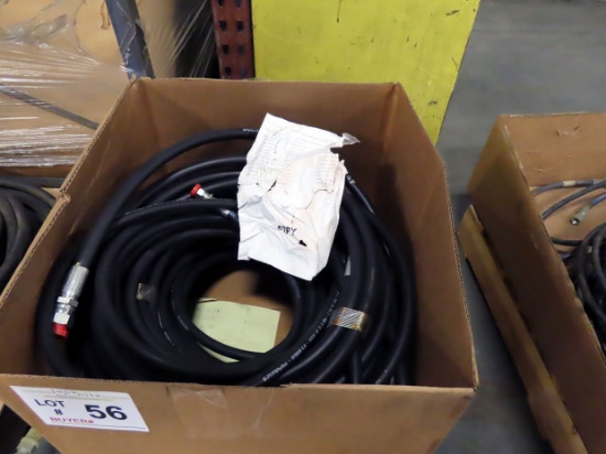 Pallet of Large Assortment of New Hydraulic Hoses, 3,450 psi.