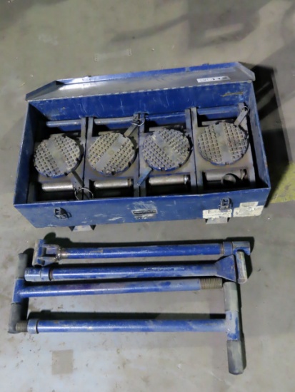 Equiprite HD Roller Set, (4) Rollers, Heavy Duty Steel Case.