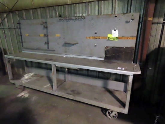 10' Heavy Duty Welding Table, Heavy Duty Steel Casters, Locking Cash Drawer