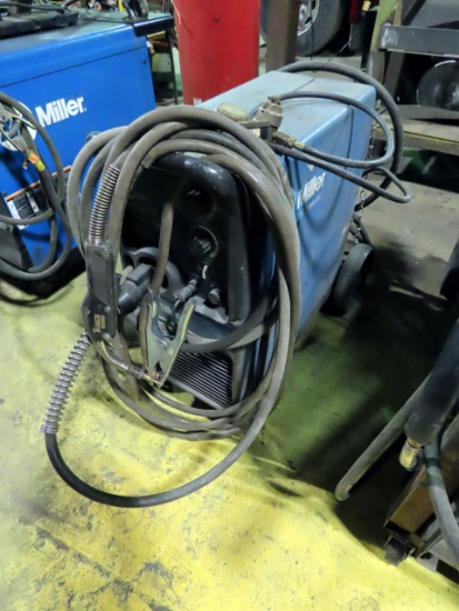 Miller Millermatic 300 Portable Wire Feed Welder on Cart, Leads & Gun, No T