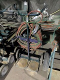 Acetylene Torch Cart with Hoses & Gauges.