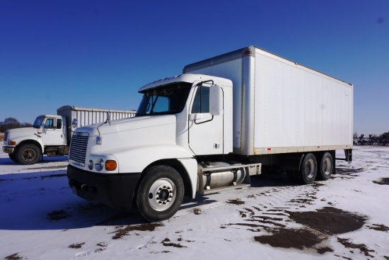 2001 Freightliner Model ST1120 Conventional Tandem Axle Van Truck, VIN# 1FUJBBCG21LH59750,