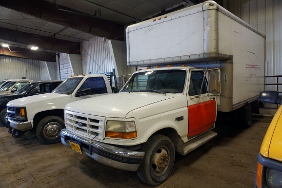 1997 Ford Model F-350 Dually Diesel Van Truck, VIN# 3FEKF37F8VMA36825, 7.3 Liter Power Stroke Diesel