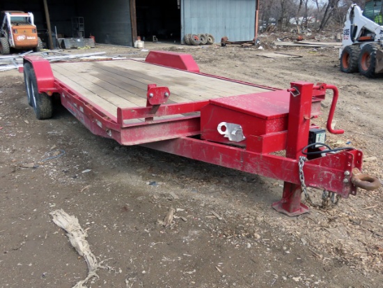 2017 Trailerman 20? Tandem Axle Flatbed Tag Trailer, VIN# 5L3CX2024JL000053, 14,000lb. GVW, 18? Wood