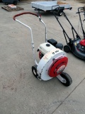 Little Wonder Commercial Walk Behind Parking Lot Blower Unit, 9HP Honda Gas Engine.