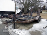 Tandem Axle Flatbed Trailer With 5' Ramps, 78