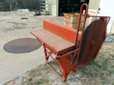 Custom Built Buggy Saw with (2) Blades & Splitter Attachment.