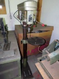 1979 Omni Model FM Pedestal Electric Variable Speed Drill Press, SN #50450, 16 Speed, (2) Heavy