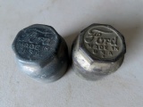 (1) Pair of Ford Model T Hub Caps.