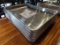 (7) New Stainless Steel Small Pans (9 1/2