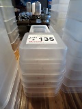 (5) 2 Qt Plastic Containers.