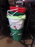 Fruit & Vegetable Wash Bucket, (1) 5-Gallon Bucket & Approx 7 Small Mop Buc