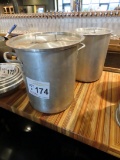 (2) NSF X-Large Soup Pots-(1) with Lid.