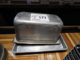 (1) Winco Stainless Steel Prep Table Container & Grated Cook Pan.