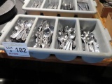 Rubbermaid HD Plastic Silverware Holder with Spoons.