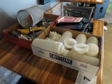 (3) Boxes of Plastic Condiment Holders, Kitchen Utensils, Menu Special Hold