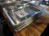 (7) New Stainless Steel Small Pans (9 1/2